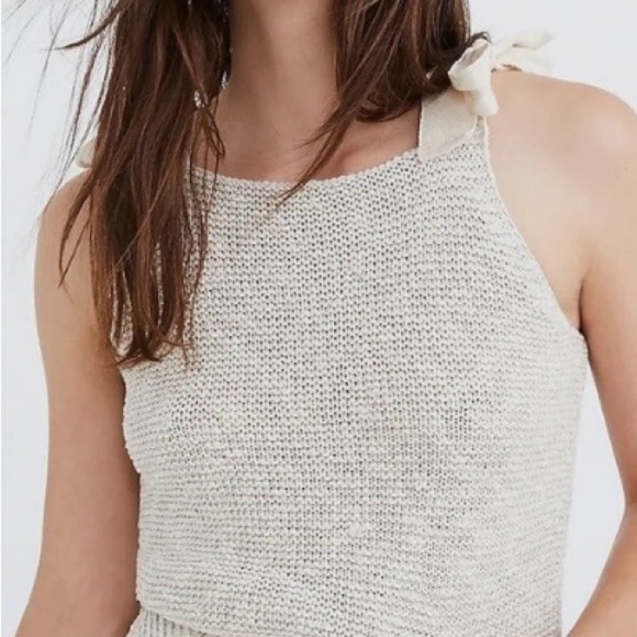 Madewell Highgate Tie Strap Sweater Tank Top Size Large . Great condition! - Picture 1 of 13